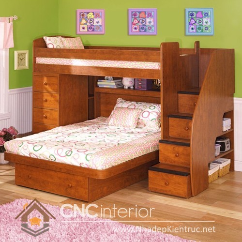 Mẫu giường tầng gỗ đẹp (1)