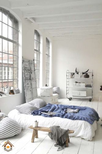 phòng ngủ không cần giường phong cách hàn quốc (3)