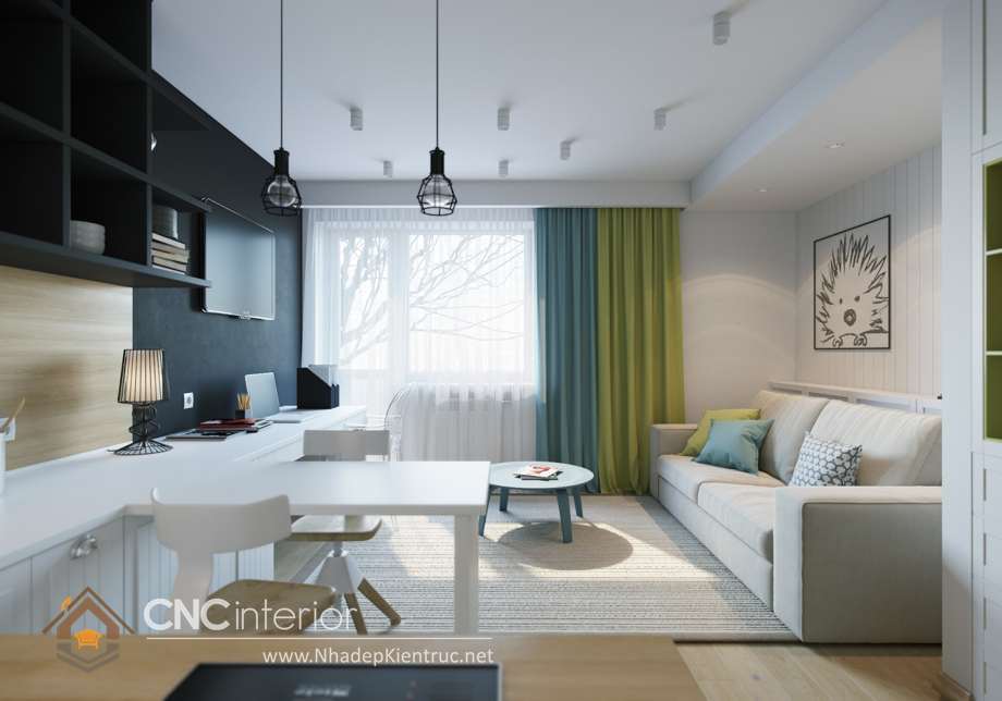 Top 10 Mẫu thiết kế nội thất chung cư 60m2 đẹp tuyệt vời