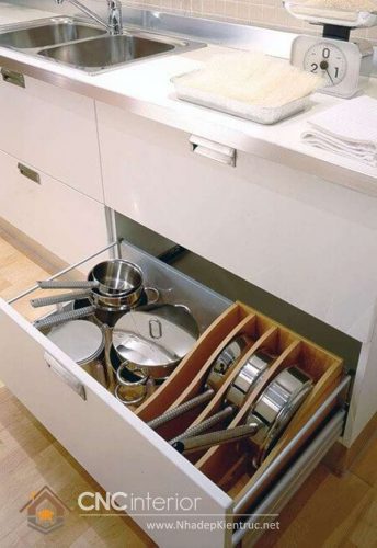 Cách bố trí các ngăn tủ bếp 6
