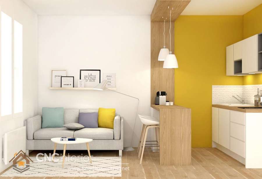 Top 50 mẫu thiết kế nội thất căn hộ 50m2 2 phòng ngủ đẹp nhất