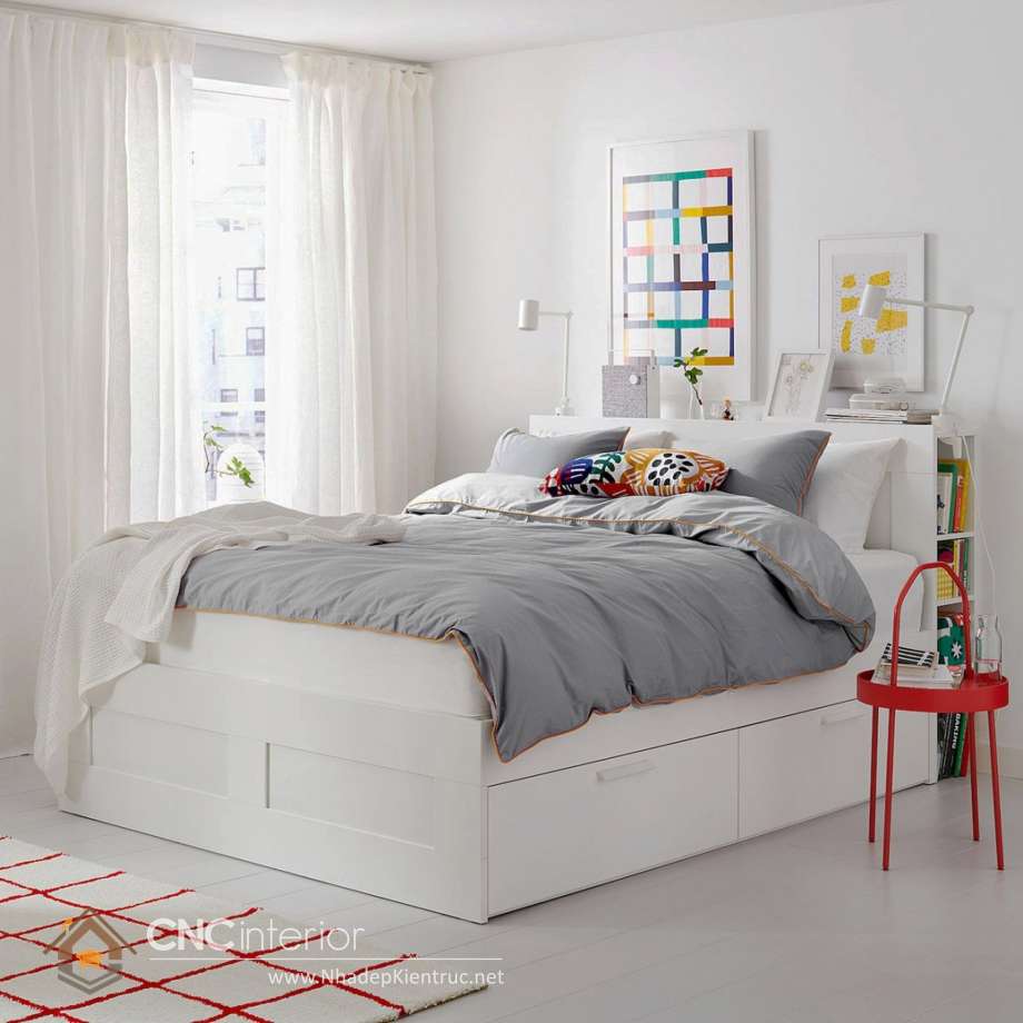 7 mẫu trang trí phòng ngủ đẹp cho nữ màu trắng tinh tế